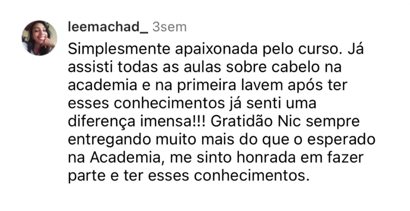 Nicole Freya - Cabelo dos Sonhos em Casa - Feedback 2