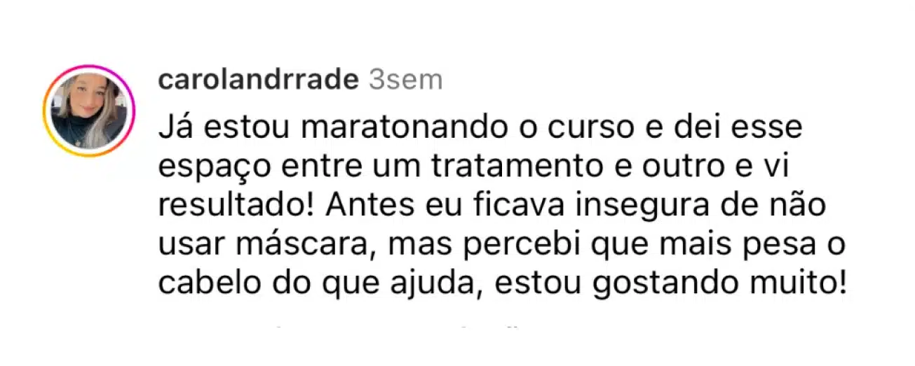 Nicole Freya - Cabelo dos Sonhos em Casa - Feedback 4